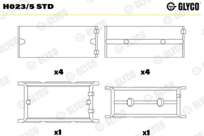 Produktbild von Kurbelwellenlager GLYCO H023/5 STD
