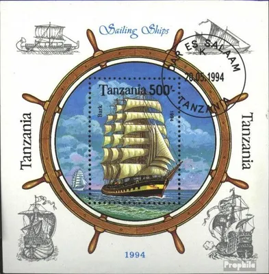 Produktbild von Briefmarken Tansania 1994 Mi Block244 (kompl.Ausg.) gestempelt Segelschiffe