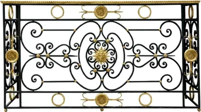 Produktbild von Casa Padrino Luxus Barock Konsole Weiß / Schwarz / Antik Gold 172 x 51 x H. 95 cm - Barockmöbel