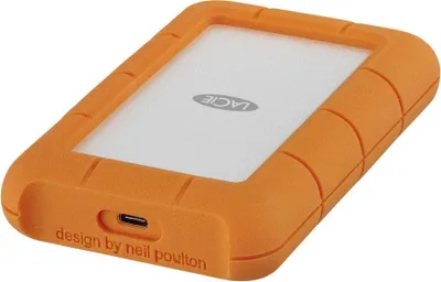 Produktbild von LaCie Rugged USB-C - 5000 GB - 3.2 Gen 1 (3.1 Gen 1) - Grau - Gelb