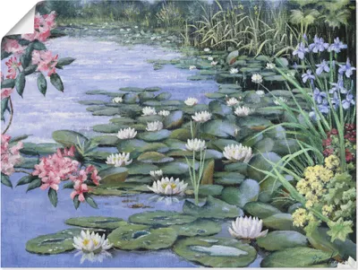 Produktbild von ARTland Poster Der See Größe: 60x45 cm