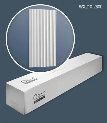 Produktbild von Orac Decor WX210-2600-box REED 3D Wandpaneele 1 Karton SET mit 7 Paneelen 18,2 m