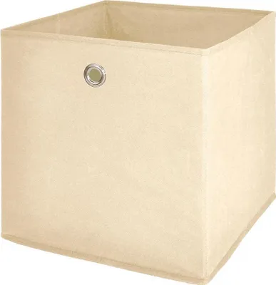 Image de Faltbox >One< in beige aus Polypropylen - 32x32x32cm (BxHxT)