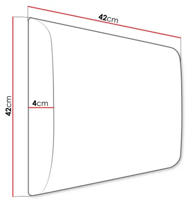 Produktbild von MIRJAN24 Wandpaneel Pag 42x42, Polsterwand für Schlafzimmer, Garderobe, Kinderzimmer (Farbe: Polo 872)