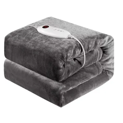 Obrázok produktu pre Elektrická deka 180x130 cm - Tmavo zelená - 1 osoba - Flanel - 6 stupňov teploty - Možnosť prania