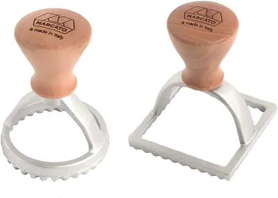 Produktbild von Marcato Ravioli- und Keks-Ausstechset, Ravioli-Macher, Keks-Ausstecher, Massivho