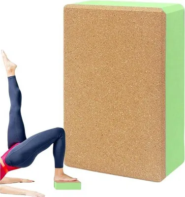 Produktbild von Nachhaltiges Yoga-Block aus Kork, gerundet, abgeschwänt, öko