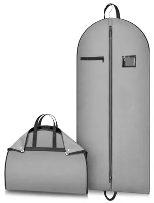 Kleidersack 120x60 cm, staubdicht, grau, für Anzüge & Mäntel