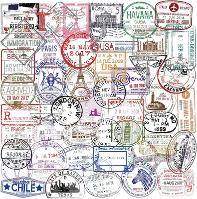 Image de Autocollants vintage pour timbres, lot de 50, transparents, pour valises et scrapbooking