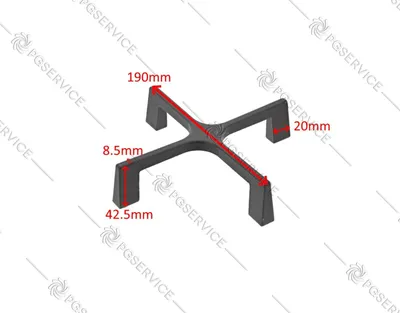 Immagine prodotto di Electrolux Rex griglia supporto 190mm ORIGINALE piano cottura EGD EGT PVN PUX