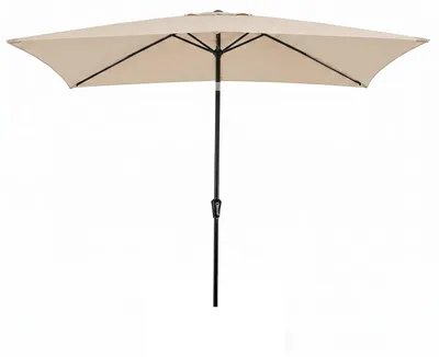 Immagine prodotto di Ombrellone COSTWAY, 300x200 cm, ombrellone rettangolare per balcone, ombrellone da giardino inclinabile di 30° su entrambi i lati, ombrellone per terrazza con manovella, ombrellone da mercato color beige