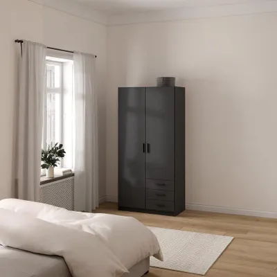Zdjęcie produktu dla Dwudrzwiowa szafa EKO SPRINT 98x200x49 cm antracyt