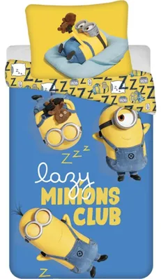 Produktbild von Bettwäsche „Minions Lazy Club“ 140x200, 70x90 cm