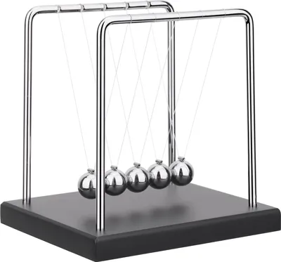 Produktbild von Newtons Wiege, Balancebälle, Wissenschaft, Physik, Gadget, Desktop-Dekoration, kinetisches Bewegungsspielzeug für Zuhause und Büro