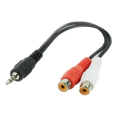Produktbild von Gembird CCA-406, 3.5mm, Männlich, 2 x RCA, Weiblich, 0,2 m, Schwarz, Rot, Weiß