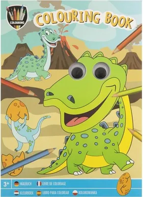 Produktbild von Kolorowanka ruchome oczy. Dino