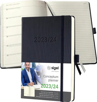 Produktbild von Wochennotiz-Kalender Conceptum23/24 18 Mon. Hardcover black 256S. caA5