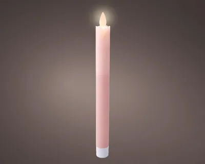 Image de SET de 2 bougies LED, 24,5 cm, cire, rose clair, KSD