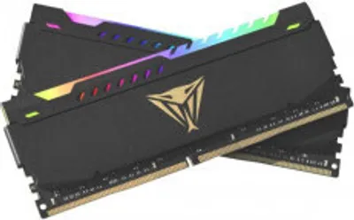 Two computer RAM modules are shown crossed over each other.