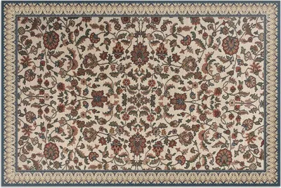 Produktbild von Ornamentale Blumen aus Efeu – Vinylteppich – 60x90 cm – Outdoor Teppich – Terrasse – Wetterfest – Modern