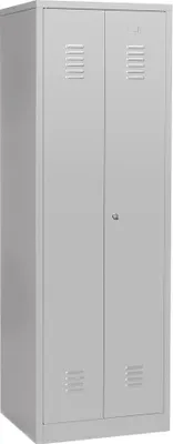 Produktbild von Gürkan Putzmittelschrank 104431 lichtgrau 4 Fachböden 60,0 x 50,0 x 180,0 cm, aufgebaut, 1 St.
