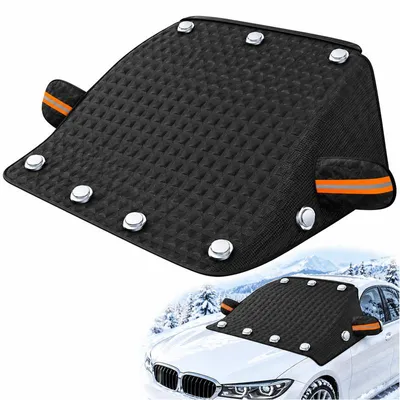 Produktbild von Auto Windschutzscheibenabdeckung Winter, 238 × 148 cm, Frontscheibenabdeckung winter mit 12 Magneten, verstärkter Frostschutz und Sonnenschutz