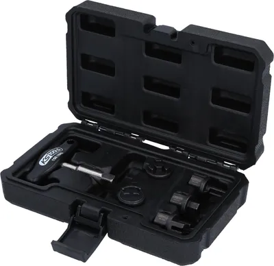 Produktbild von KS TOOLS 3/8' Öldienst-Spezialprofil-Satz für Kunststoff-Ölablassschrauben, 6-tlg ( 150.1030 )