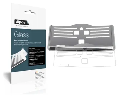 Produktbild von 1x Schutzfolie für SAECO PicoBaristo SM5560/10 Tropfblech matt - Anti-Shock 9H Folie dipos Glass Kunststoffglas