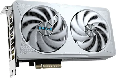 Produktbild von GIGABYTE GeForce RTX 5060 EAGLE OC ICE 8G Grafikkarte, GeForce RTX 5060, 8 GB, GDDR7, 128 Bit, 7680 x 4320 Pixel, PCI Express 5.0
