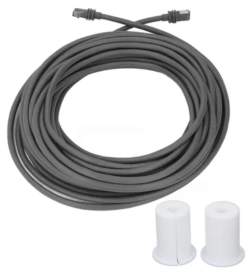 Obrázek produktu pro 9,1 metru dlouhý satelitní kabel, 24 AWG, jednožilový, měděný, přenosová rychlost 2000 Mbit/s, náhradní kabel s koncovkou pro V3 Gen3, barva šedá