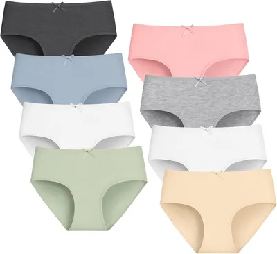 Image de Culottes en coton pour filles - Lot de 8 pièces - Tailles 128-170