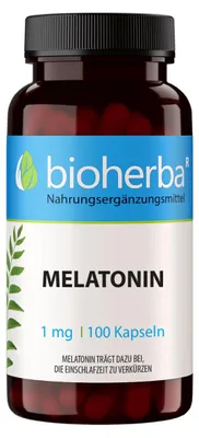 Produktbild von Bioherba Melatonin 1 mg 100 Kapseln