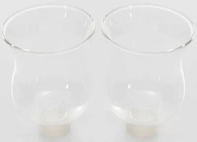 Produktbild von 2x Teelichtaufsatz klar 8 cm Glasaufsatz für Kerzenleuchter Kerzenständer Glas Adventskranz Teelichthalter Stabkerzenhalter Kerzenpick 6cm