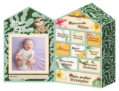 Produktbild von Babybox "Haus"  10 Fächer, Pappe