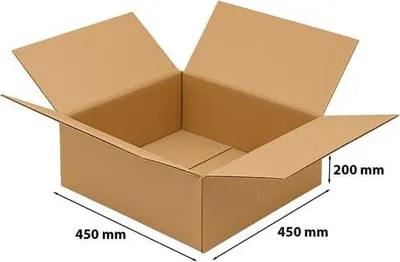 Obrázok produktu pre Kartónový obal CARDBOARD 450x450x200 BOX 5 vrstiev STRONG