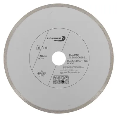 Zdjęcie produktu dla PRODIAMANT Diamentowa tarcza tnąca do płytek 200 mm x 25,4 mm