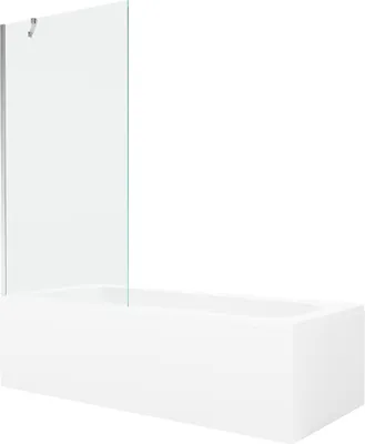 Zdjęcie produktu dla Wanna akrylowa Mexen Vega 150x70 cm z parawanem, chrom, biała