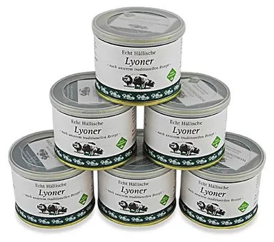 Produktbild von Echt Hällische Lyoner von der BESH 6er Pack (6 Dosen à 200 g)