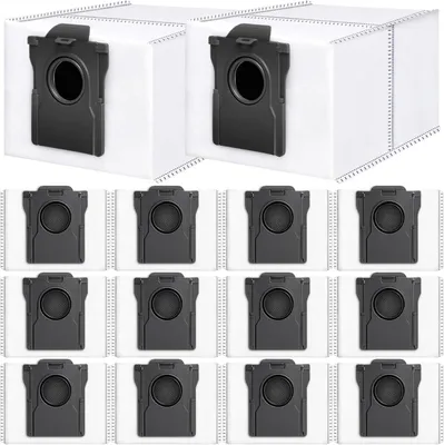 Produktbild von 14 Stück Staubbeutel für Dreame L10s Ultra Gen 2/L10s Ultra Gen 3/X40 Ultra/X50 Ultra/L40 Ultra/L50 Ultra/Mova P10/E30/P50/V50 Staubsauger,3.2 Liter Staubbeutel mit Aktivkohleschicht