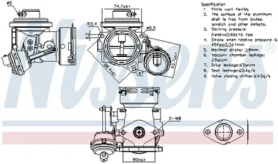 Zdjęcie produktu dla Zawór EGR NISSENS 98299