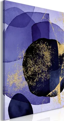 Produktbild von Italienischer Leinwand Leinwandbild - Purple Kaleidoscope (1 Part) Vertical 60x90 cm Abstrakt a-B-10004-b-a