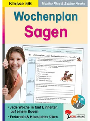 Immagine prodotto di Wochenplan Sagen 5/6