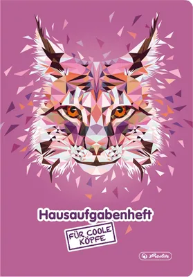 Produktbild von herlitz Hausaufgabenheft Wild Animals Luchs A5 48 Blatt