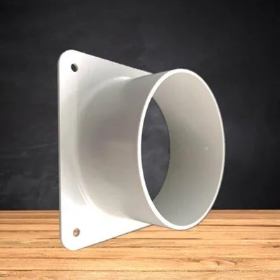 Image de Raccord en plastique pour conduit de ventilation - Montage facile - 100 mm - Matériau durable - Pièce de ventilation
