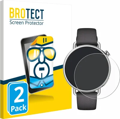 Produktbild von 2x Für Xiaomi Watch S4 (41 mm) Schutzfolie BROTECT Displayschutz Display Schutz Folie Klar Transparent