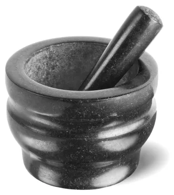 Produktbild von Cole & Mason Worcester Stößel und Mörser aus Granit, schwarz 18 cm