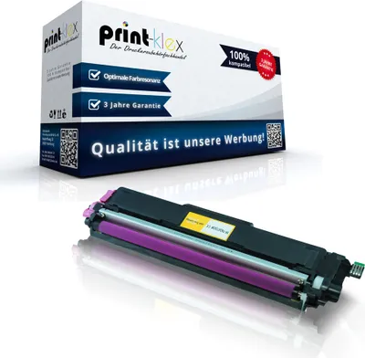 Produktbild von Print-Klex Kompatible Tonerkartusche kompatibel mit Brother MFC-L3700Series MFC-L3710CW MFC-L3730CDN MFC-L3740CDN MFC-L3750CDW MFC-L3770CDW TN243 TN243BK TN-243 BK TN247 Rot Magenta - Color Plus Serie