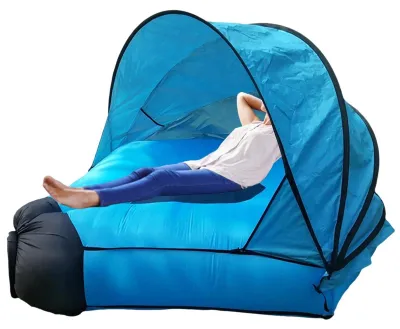 Imagen del producto de Sofá inflable para camping con toldo
