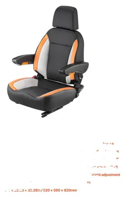 Produktbild von Gabelstaplersitz, verstellbare Armlehnen, ergonomisches Design, Mittel- bis hochpreisig
