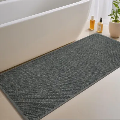 Immagine prodotto di Tappetino da bagno assorbente e ad asciugatura rapida, dimensioni 43x120 cm, ideale per doccia e bagno